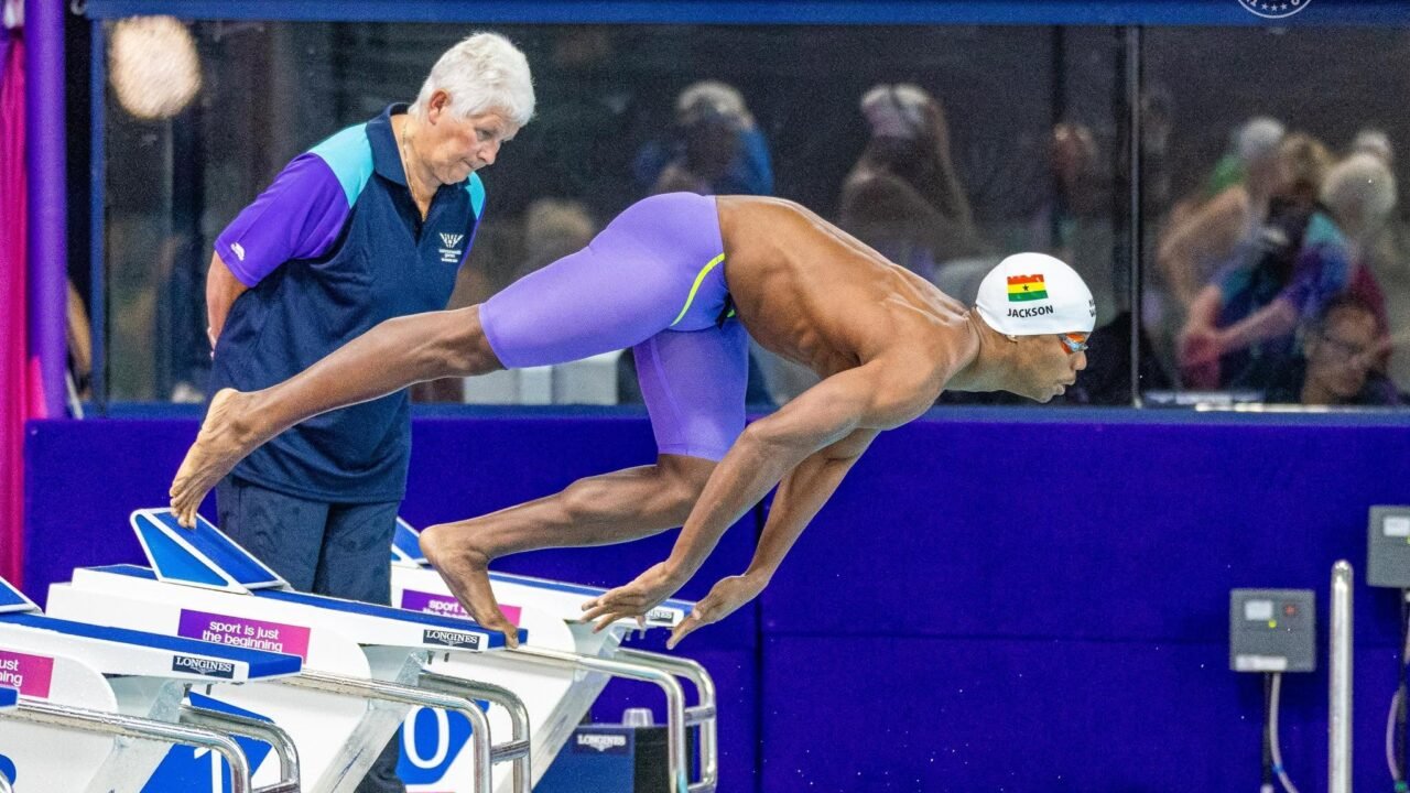 Glasgow 2026:  Abeku Jackson storms into butterfly semis, Unilez bows out