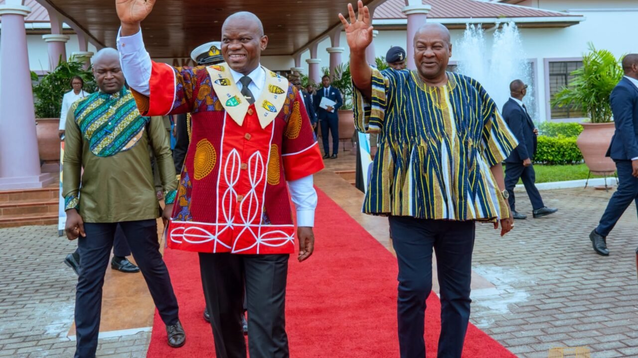 Photos: Gabon President arrives in Ghana for official visit