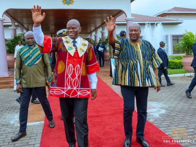 Photos: Gabon President arrives in Ghana for official visit