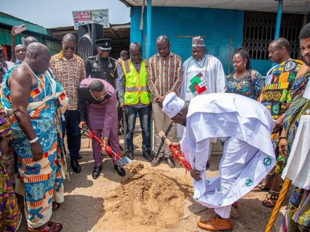 MP for Tema West cuts sod for 24-hour Economy Market