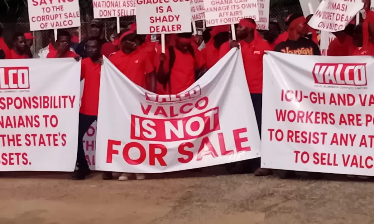 ICU VALCO workers protest planned sale