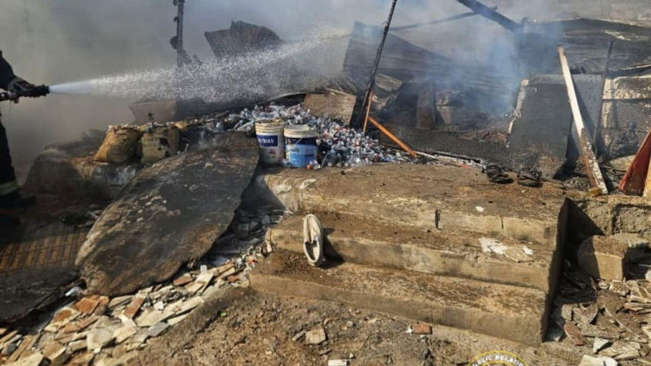 Fire destroys wooden structure at Abeka Total