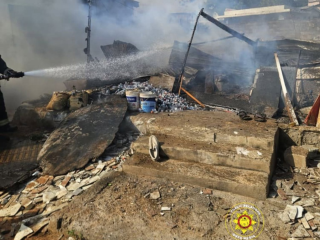 Fire destroys wooden structure at Abeka Total