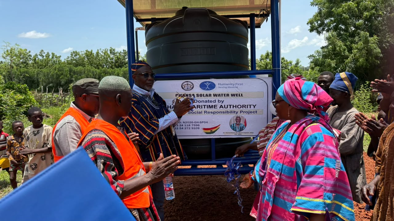 Ghana Maritime Authority, Humanity First commission 4 boreholes in Wa to end water scarcity and keep children in class