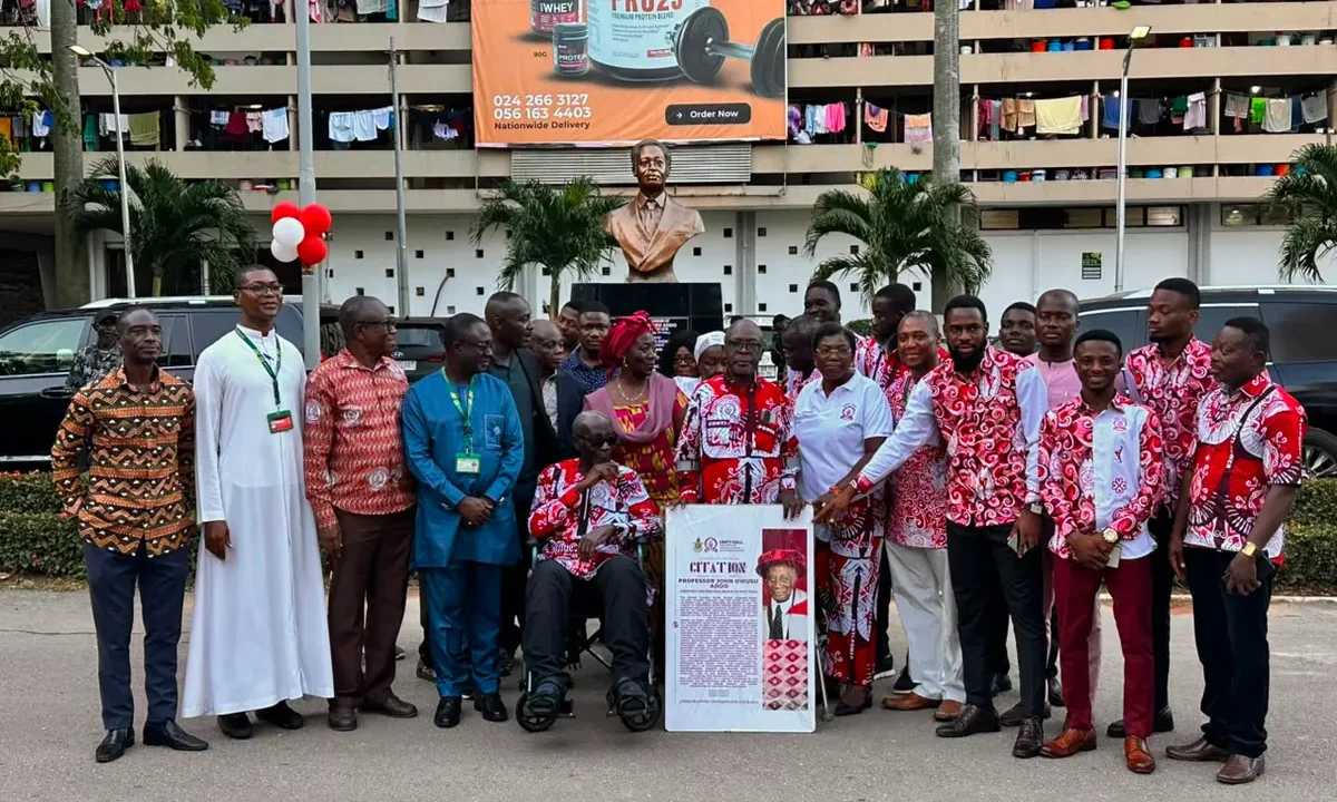 KNUST honours renowned architect and first Hall Master, Prof. John Owusu Addo