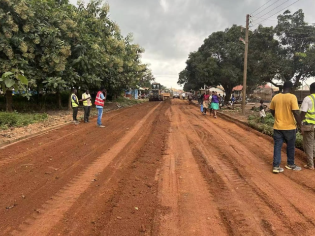 Kpassa-Merimeri road undergoes filling and levelling works to improve accessibility