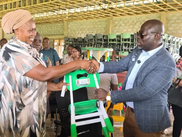 Madina-Lakwantanang Assembly distributes desks to basic schools; intensifies efforts to end shift system