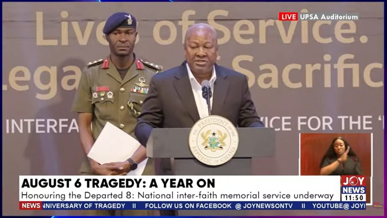 Mahama urges Ghanaians to preserve legacy of ‘Departed 8’ through service and patriotism