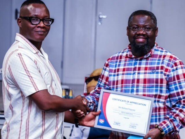 Richard Agyare honoured by NPP UK East London Chapter for dedicated service
