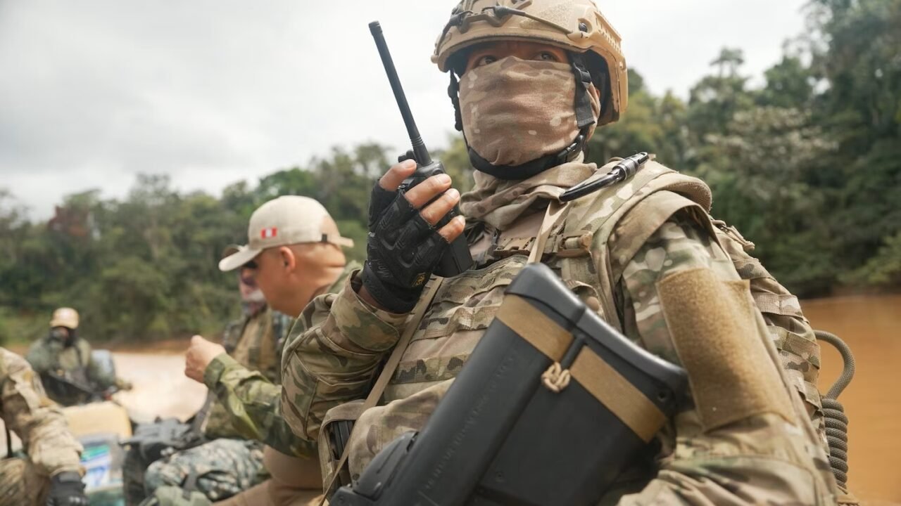 Peru cracks down on illegal gold mining in Amazon reserve with military show of force