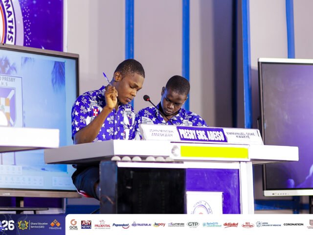NSMQ 2026: Presby SHS, Adeiso survive Wovenu SHTS scare in dramatic finish to reach one-eighth