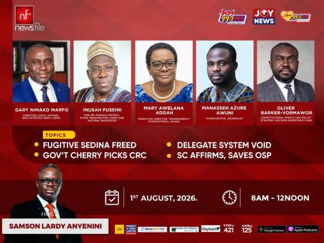 Livestream: Newsfile discusses Supreme Court rulings, Sedinam Tamakloe’s legal twist, and OSP powers