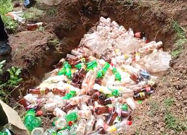 Tatale Sanguli officials destroy expired food products, warn traders
