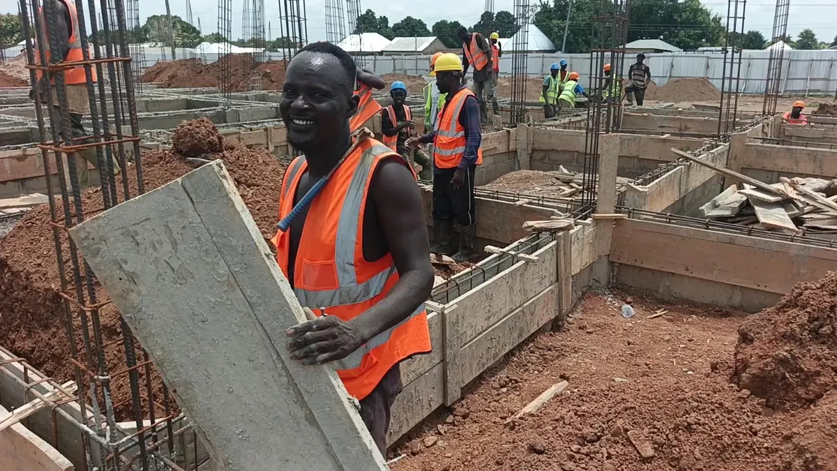 Upper West Parliamentary Caucus inspects progress of Wa West 24-hour market project at Ponyentanga