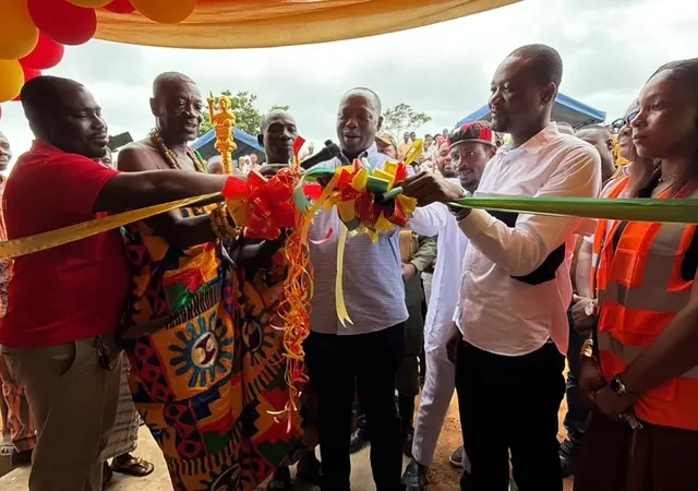 Stakeholders in Ellembelle commission 2 JHS blocks to improve rural education