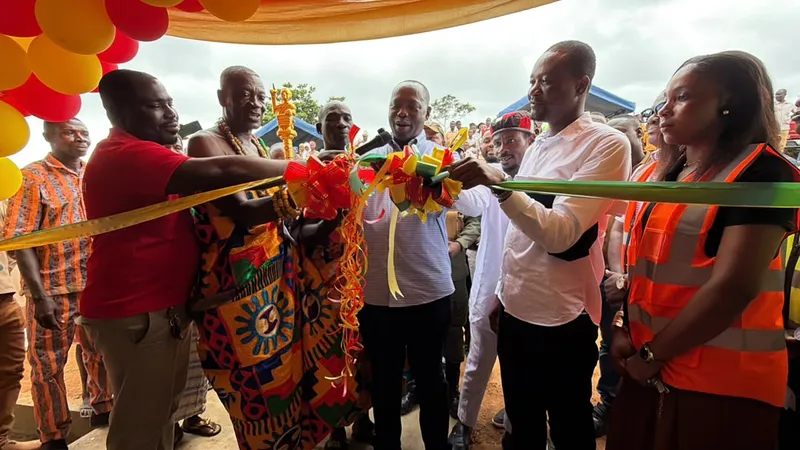 Stakeholders in Ellembelle commission 2 JHS blocks to improve rural education