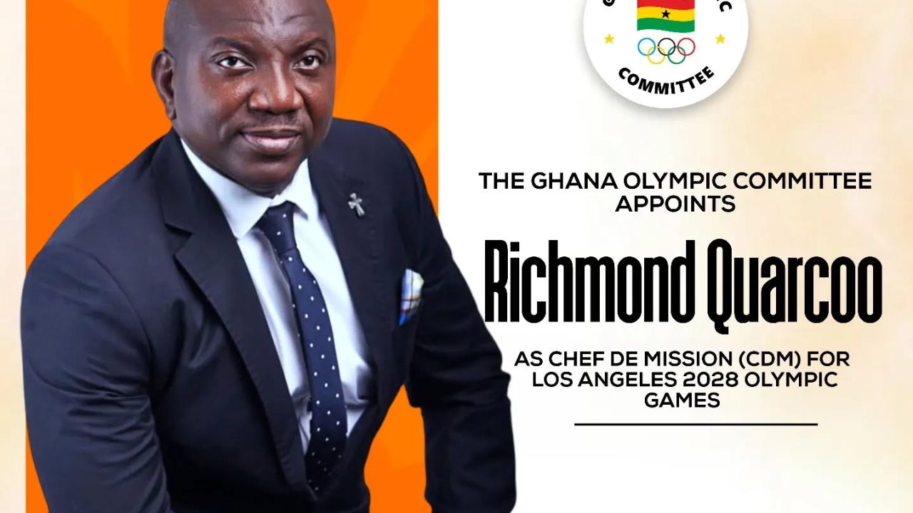 Richmond Quarcoo appointed Ghana’s Chef de Mission for 2028 Olympics
