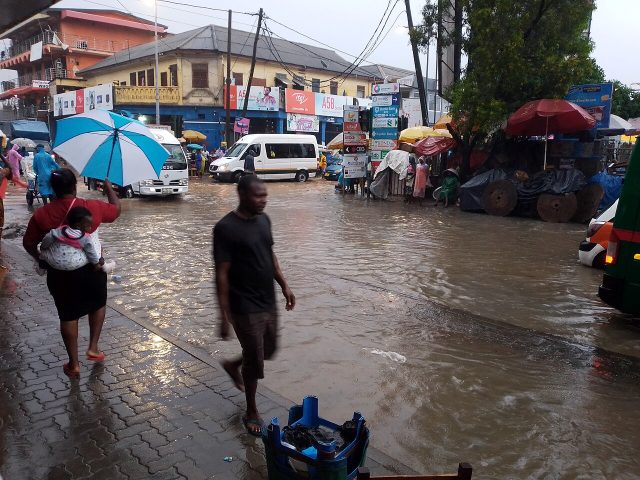 Floods after rain in Accra