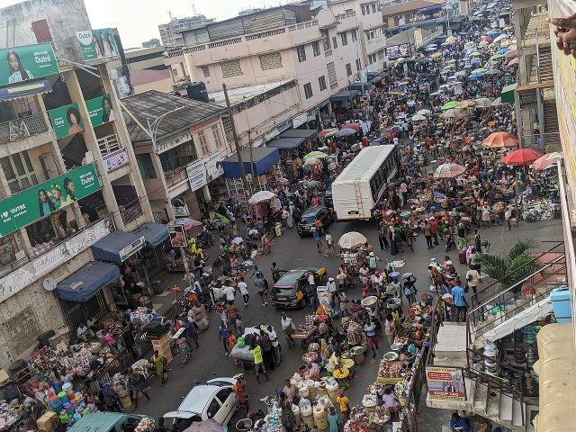 A market day at Makola Market