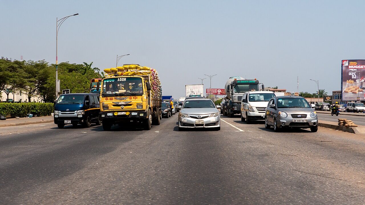 Traffic on the George Walker Bush Highway in Accra