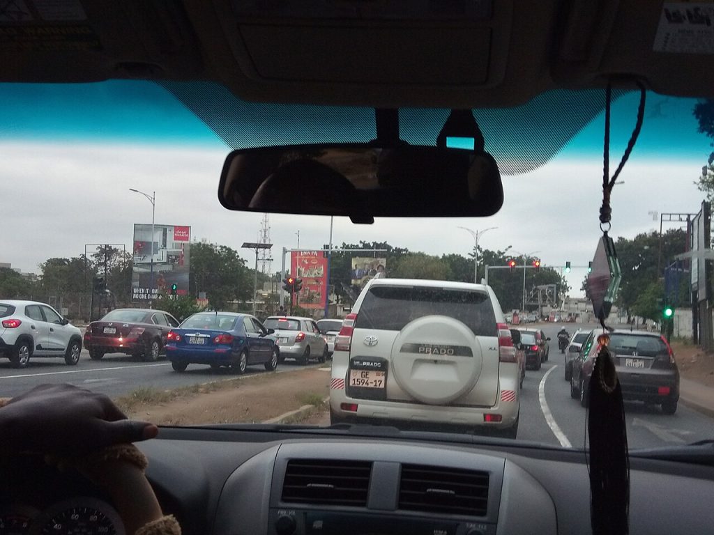 A traffic jam in Accra