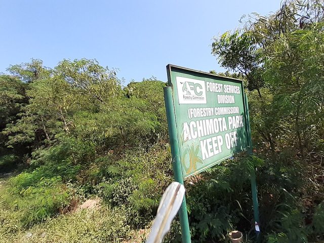 The west side of Achimota Forest in Accra