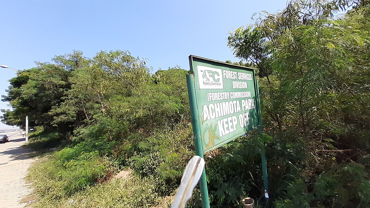 The west side of Achimota Forest in Accra