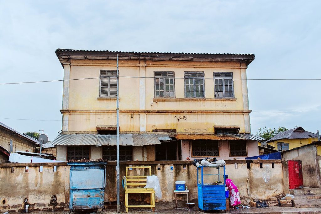 An old storey building in Adabraka