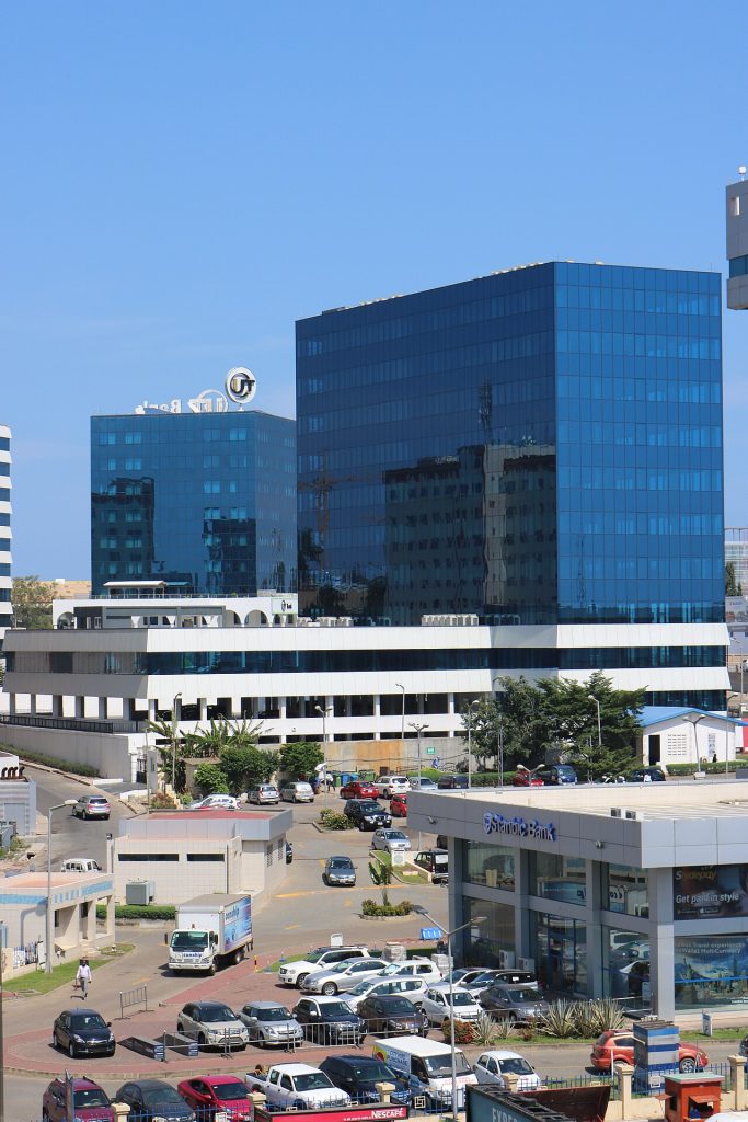 Apartment towers in the Airport Residential Area