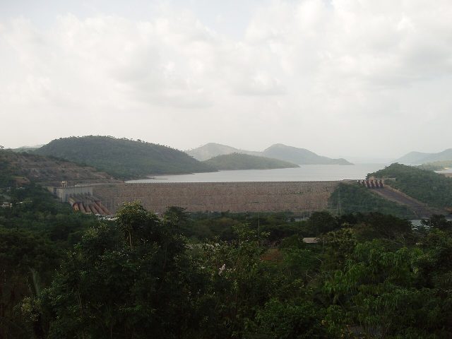 The Akosombo Dam on the Volta River