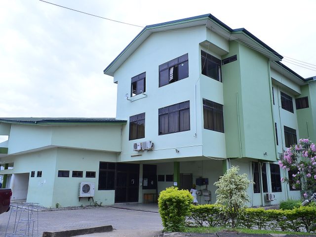 The Ga West Municipal Assembly building in Amasaman