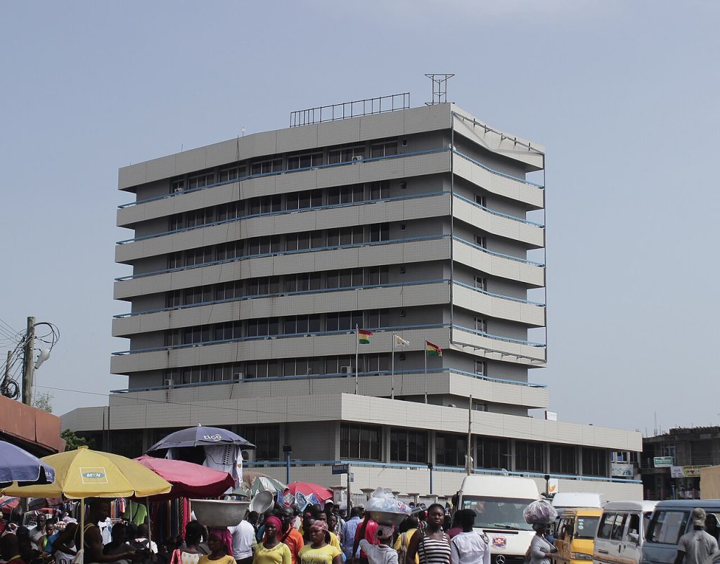 The GCB Bank building in Accra