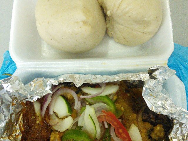 Banku and grilled tilapia