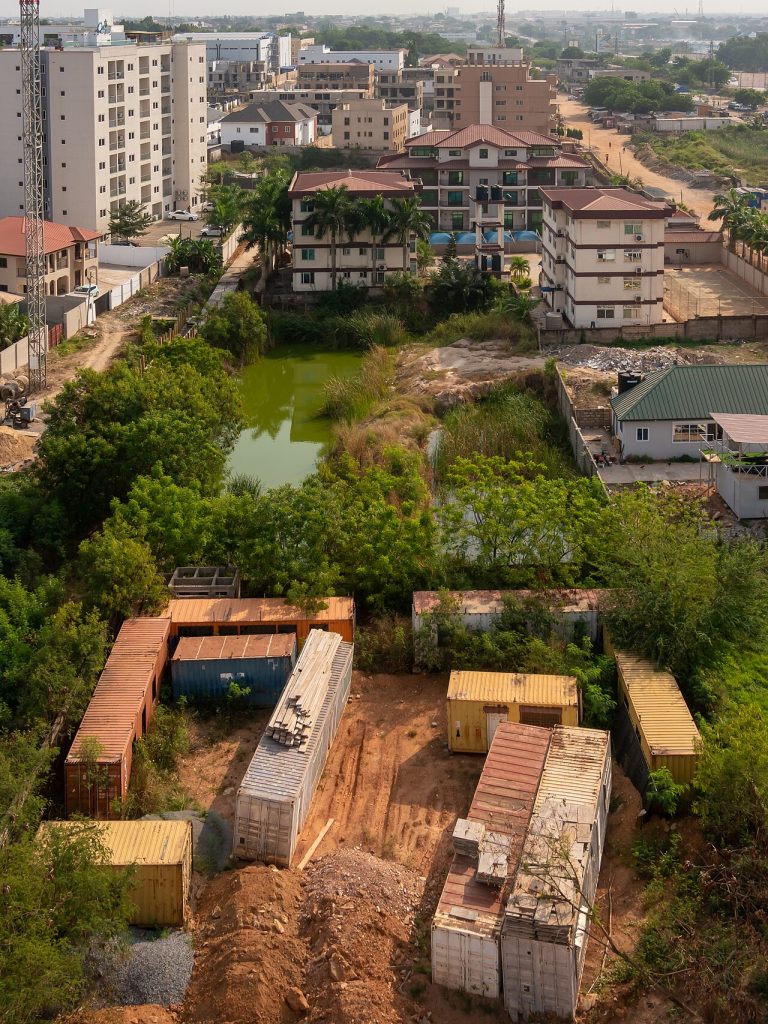 A street in East Legon, Accra