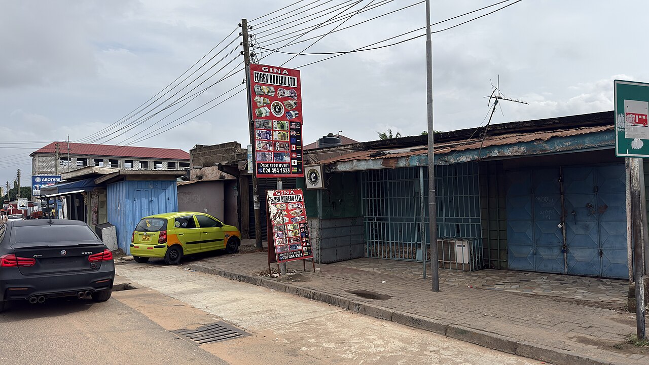 A forex bureau in Ghana