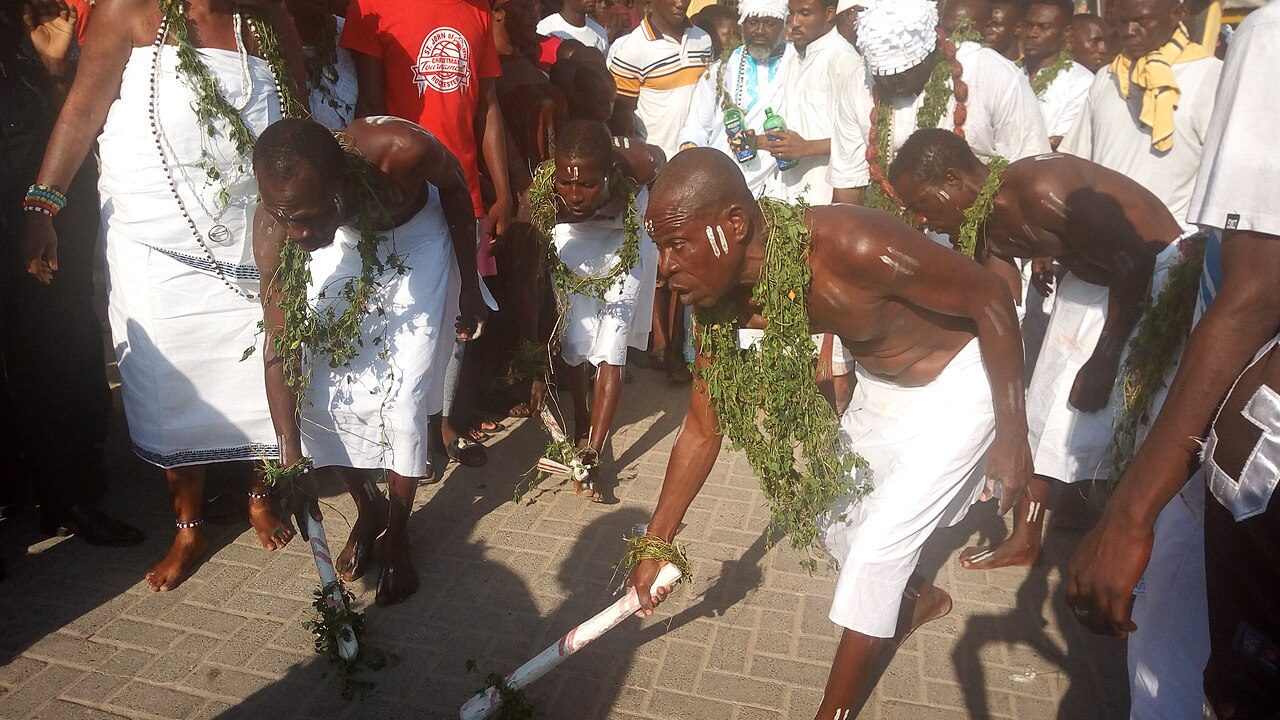 The Teshie Homowo ceremony marking the ban on noise making