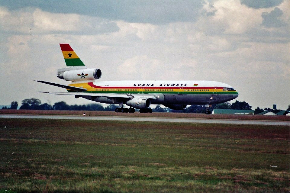 A Ghana Airways DC-10 airliner