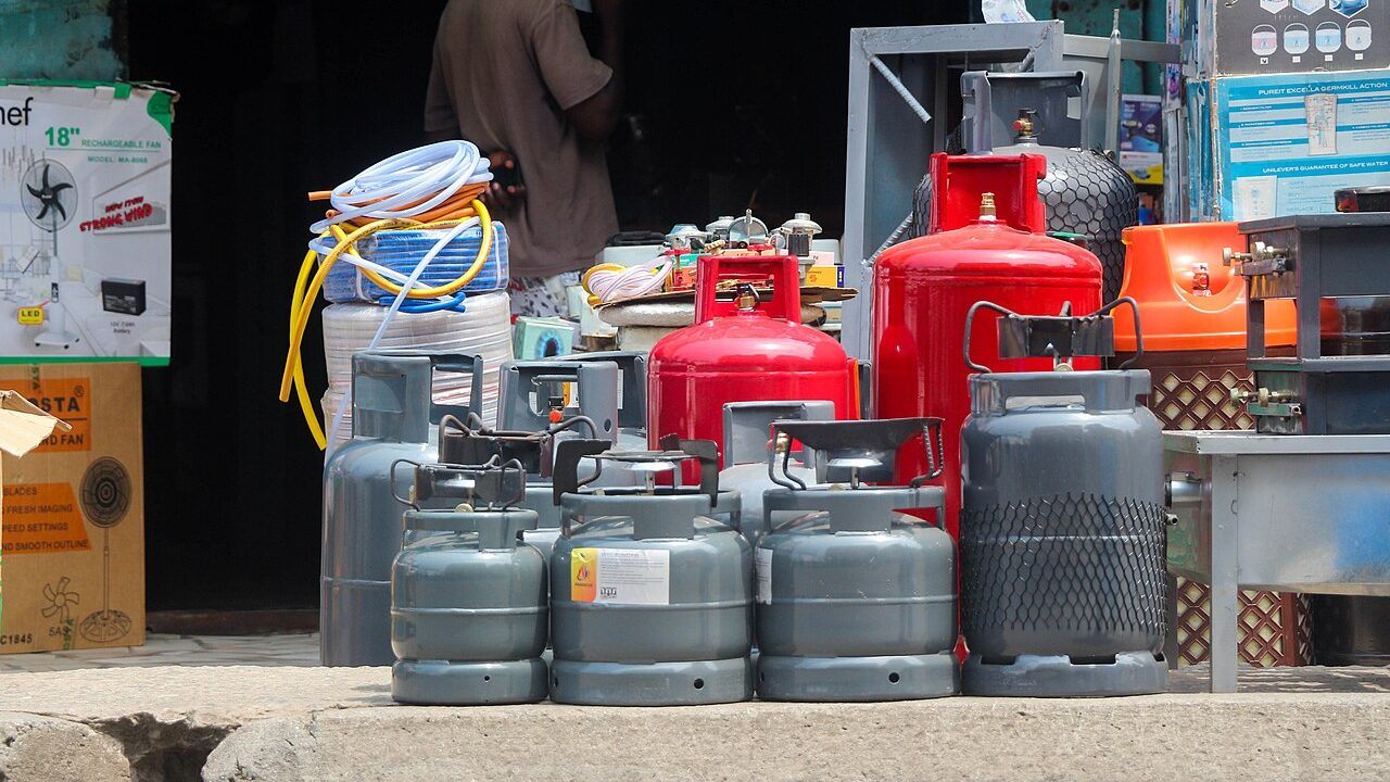 An LPG cylinder