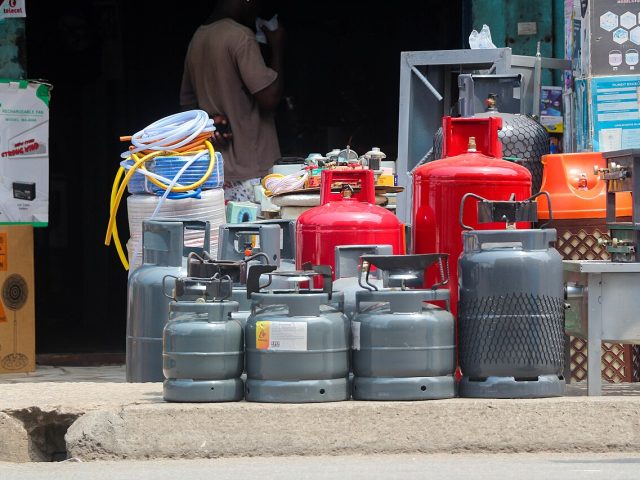 An LPG cylinder