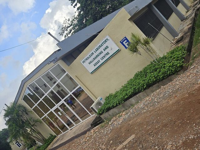Gold being assayed by the Ghana Standards Authority