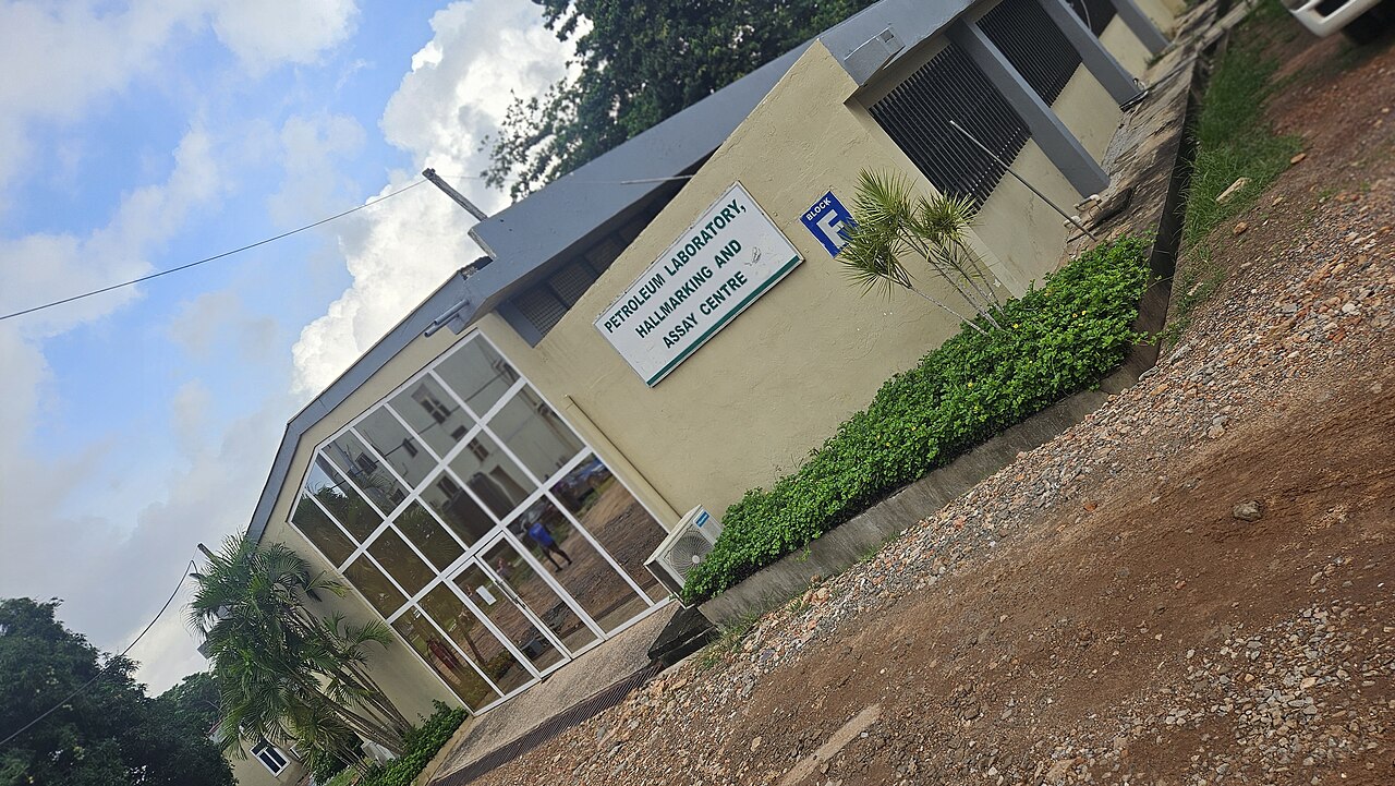 Gold being assayed by the Ghana Standards Authority