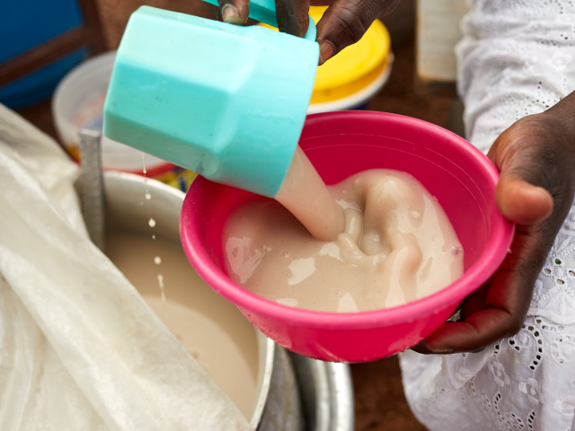 Hausa koko ready to be served for breakfast