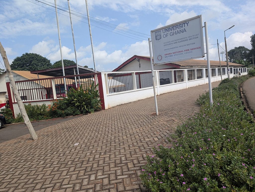 A Ghana National Fire Service station at the University of Ghana