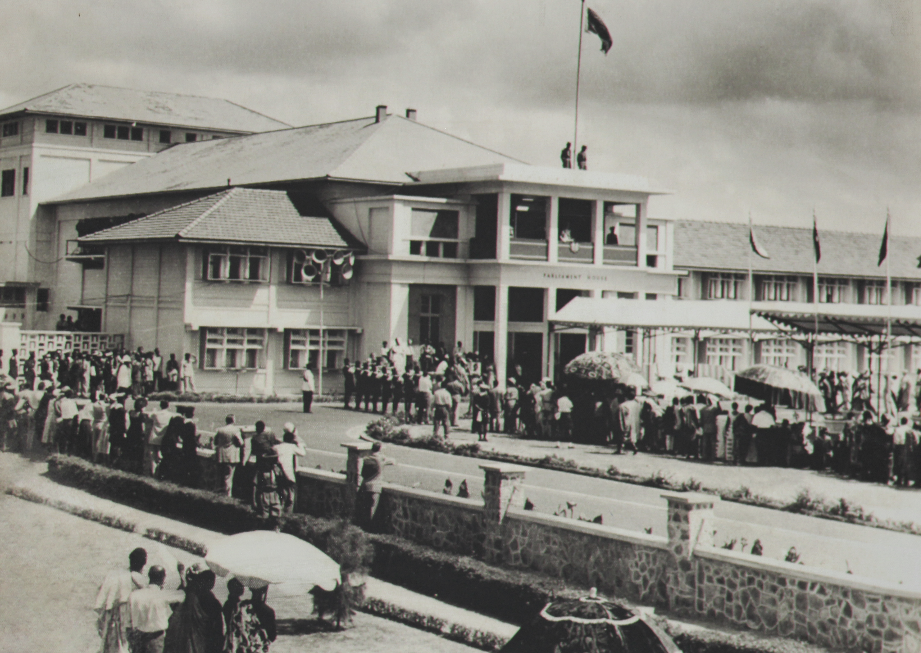 The former Parliament House in Accra