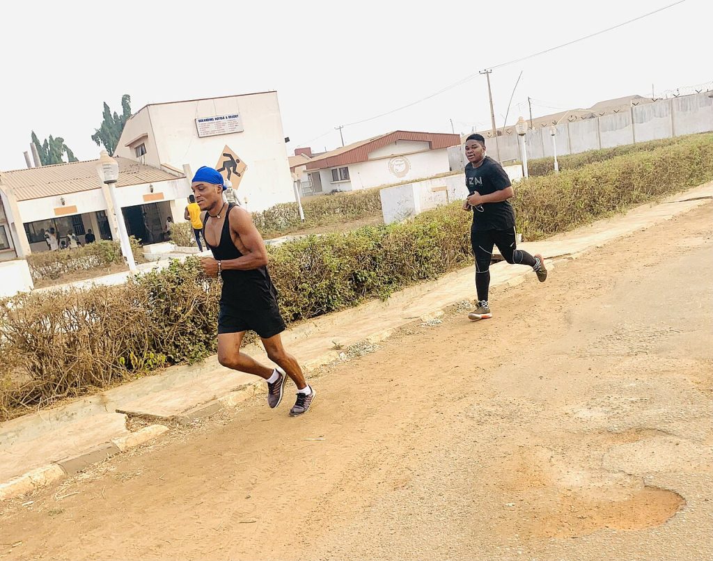 Joggers out early