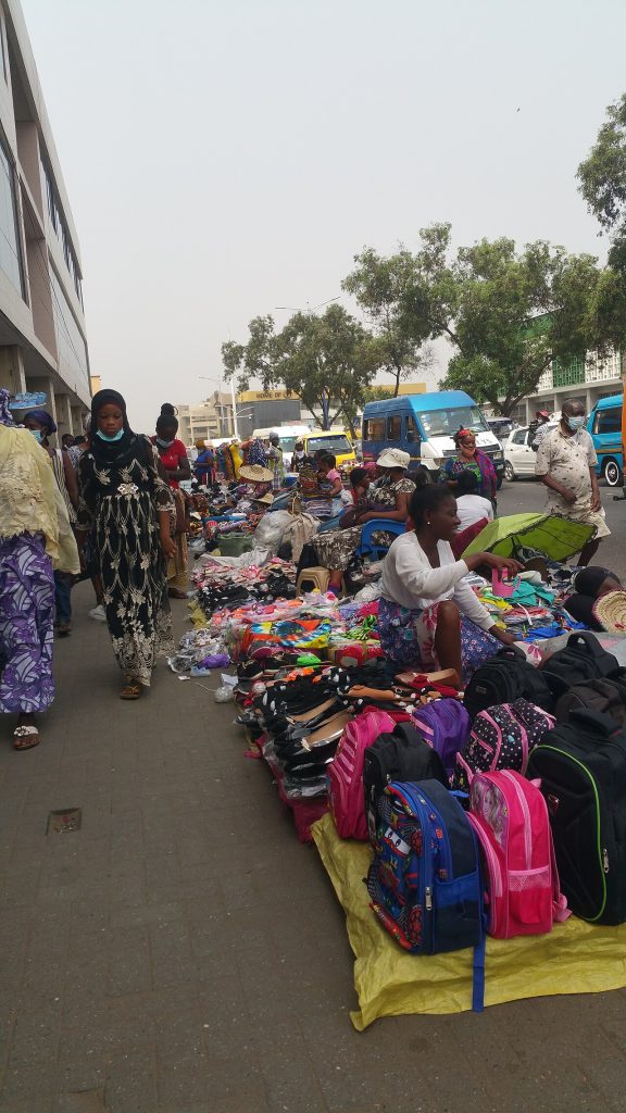 Pavement traders at Kingsway, Accra