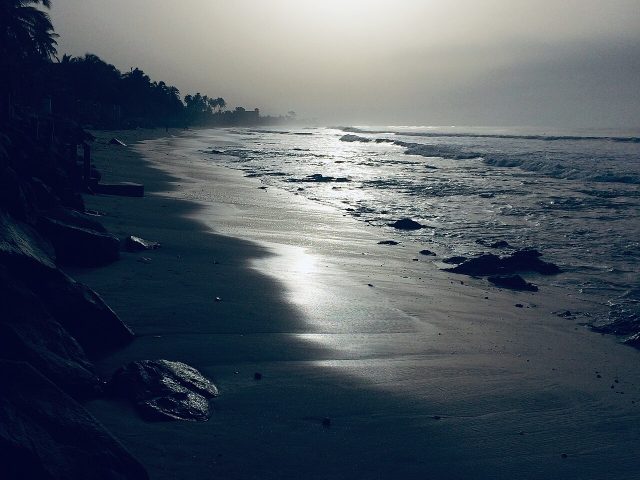 Kokrobite beach, west of Accra