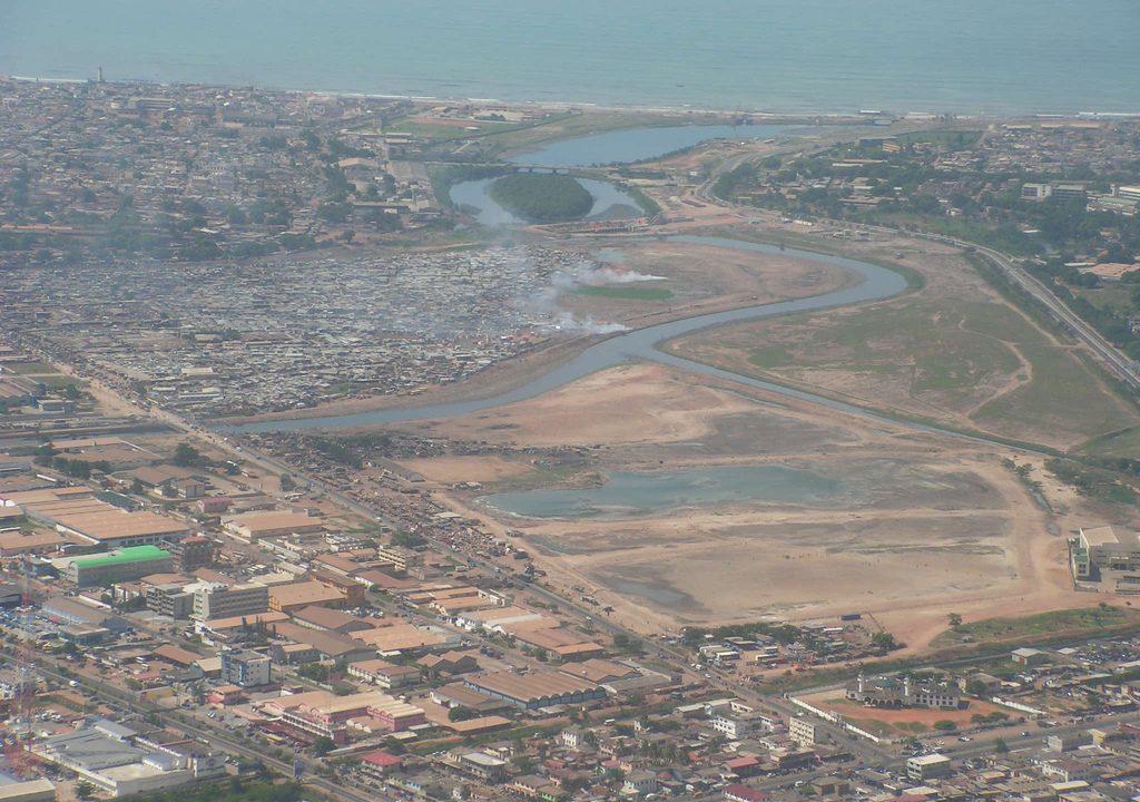 Korle Lagoon in Accra