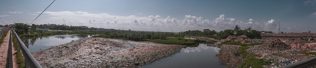 Korle Lagoon in central Accra