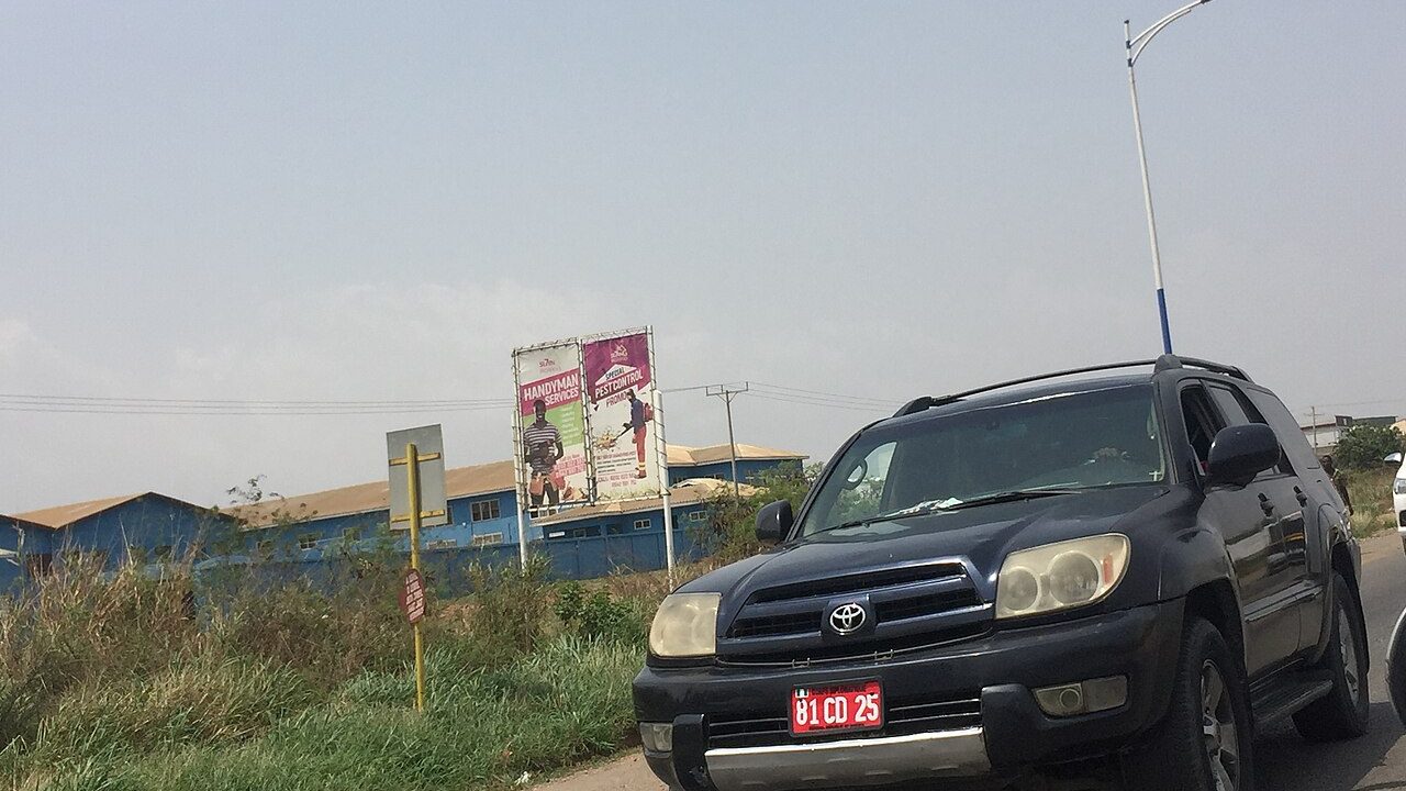 The Aflao road at Kpone
